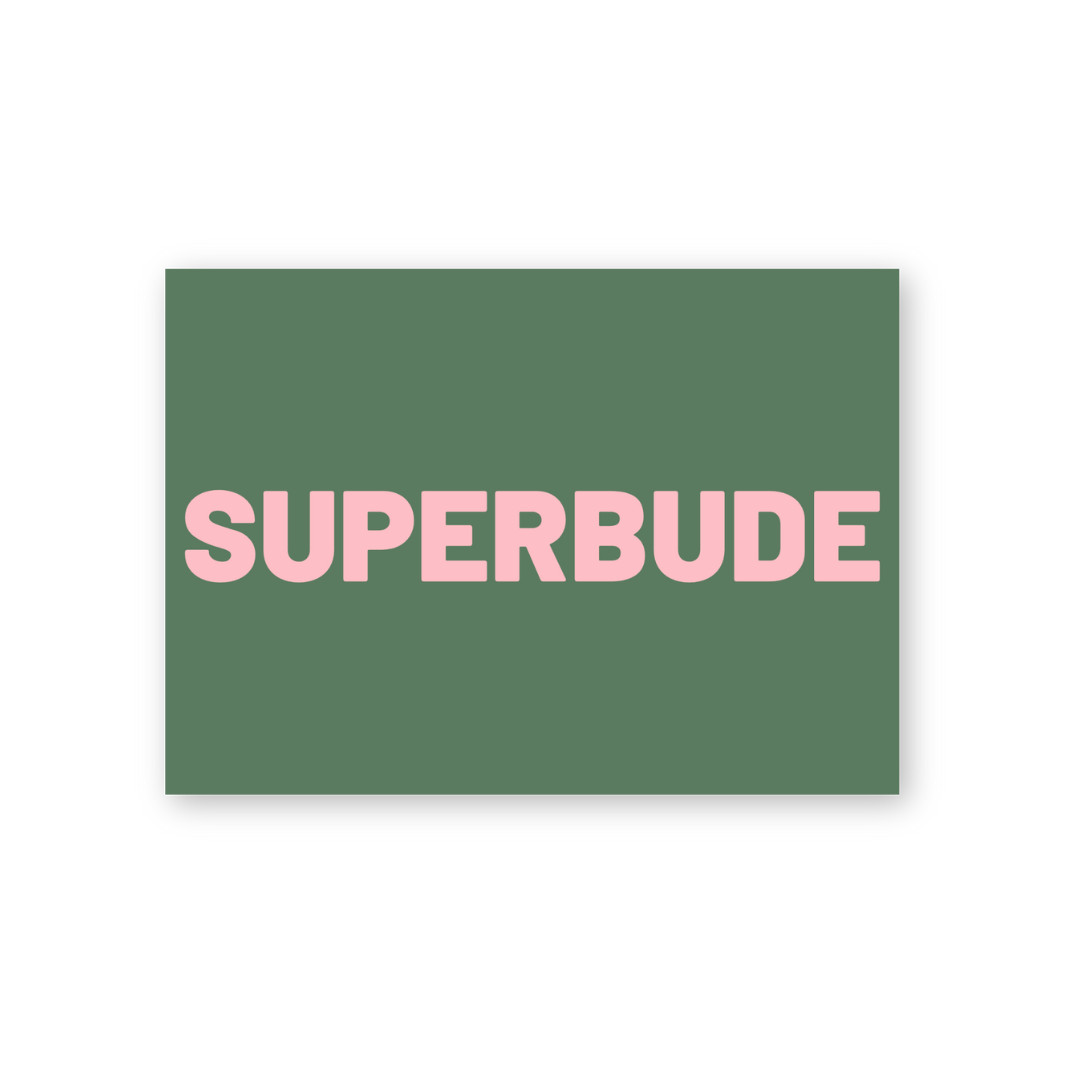 Postkarte - SUPERBUDE