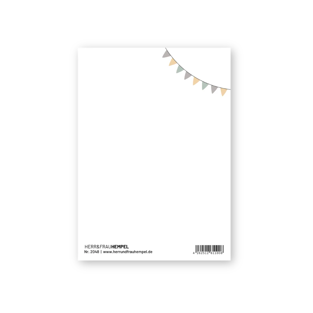 Postkarte - Hallo kleines Glück
