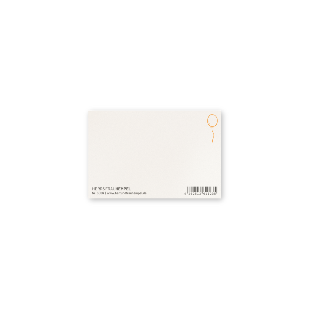 Mini-Postkarte - KONFETTIREGEN FÜR DICH