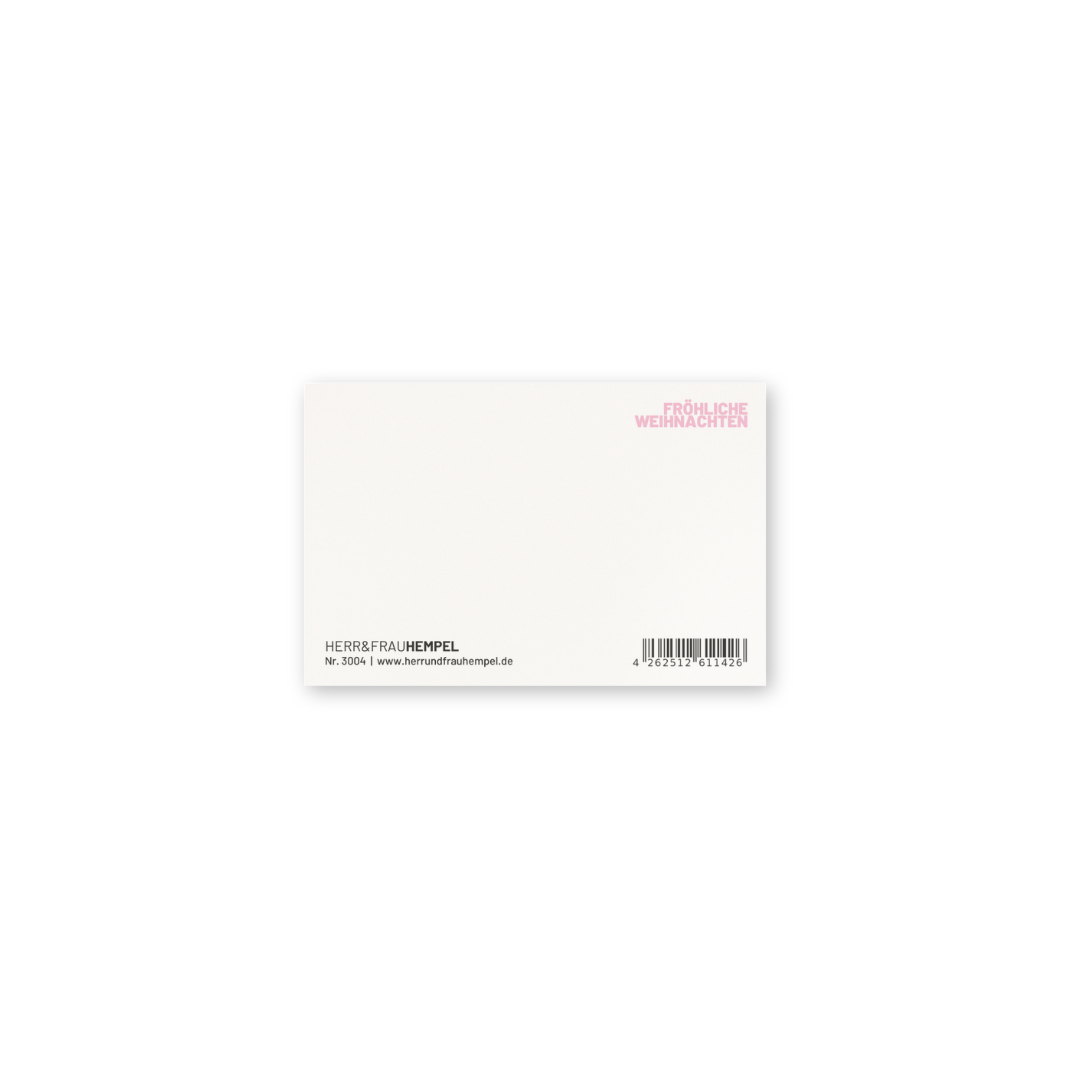 Mini Postkarte - Adventskranz