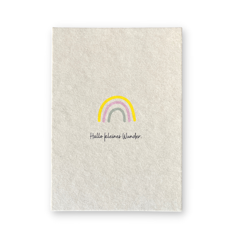 Postkarte - Hallo kleines Wunder.