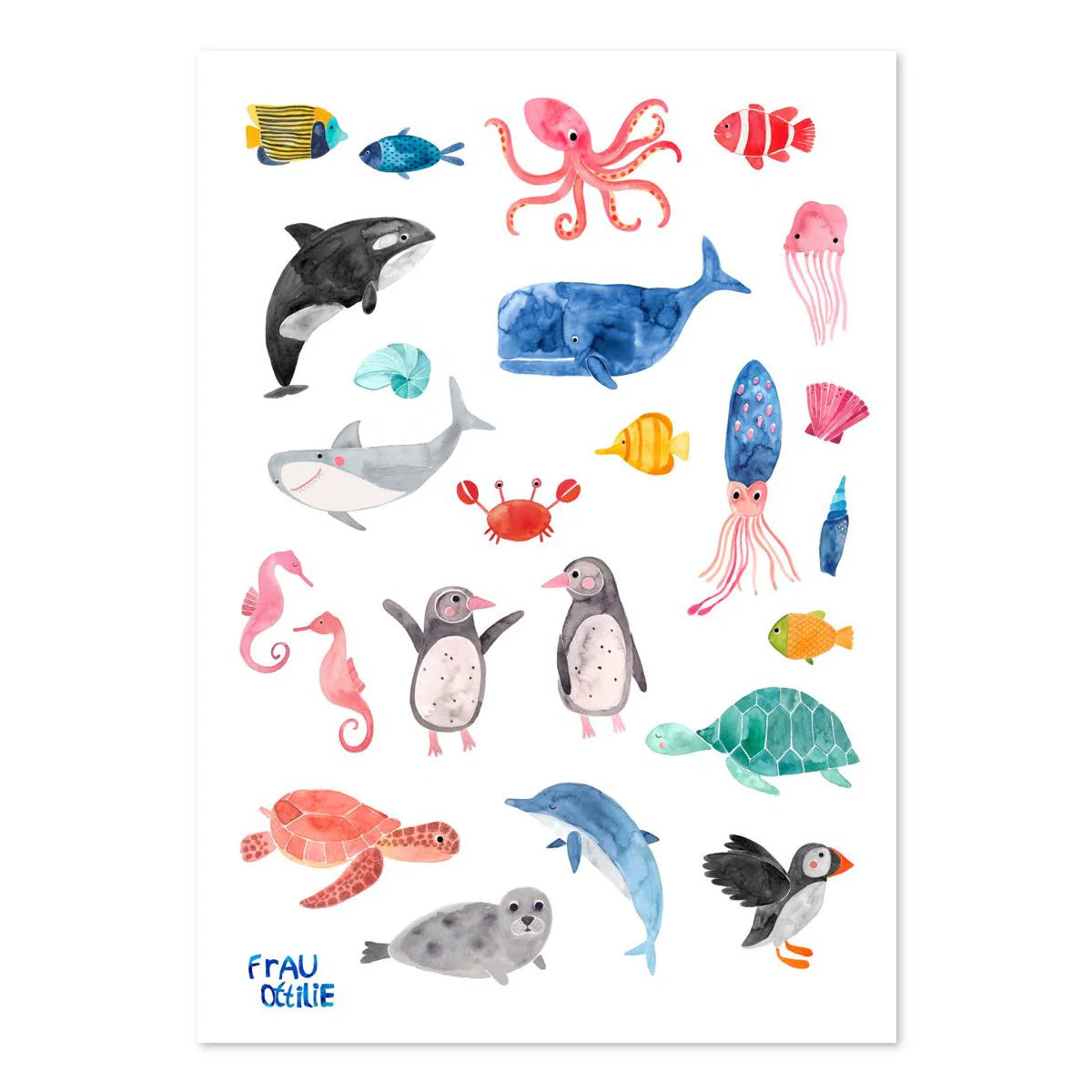 Kindertattoos - wildes Meer