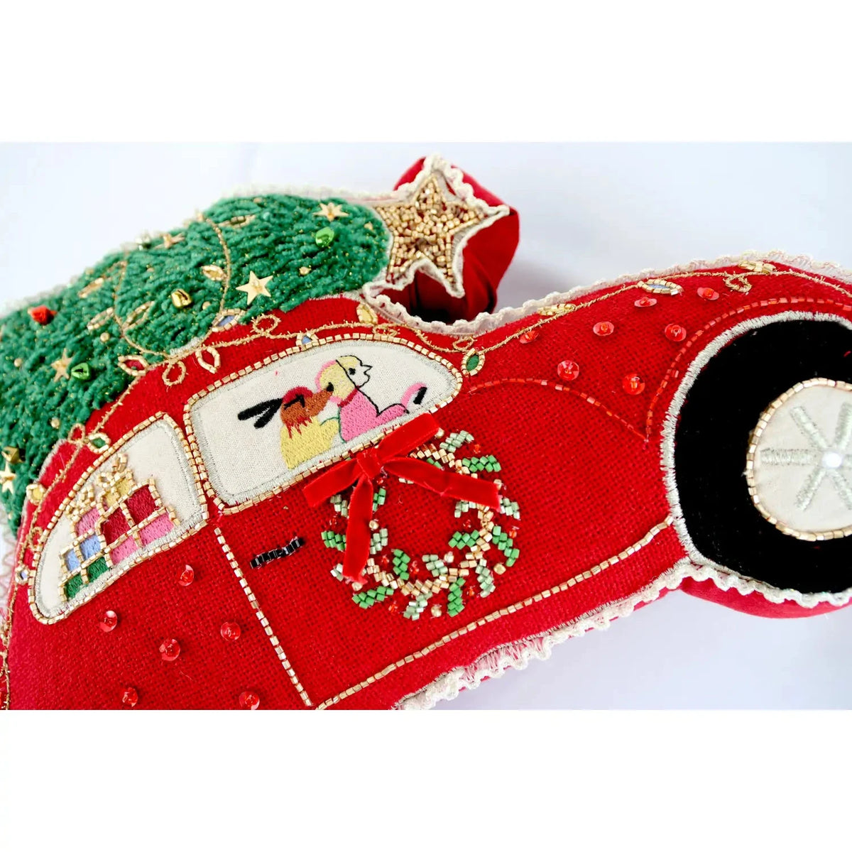 Kissen Weihnachtsauto