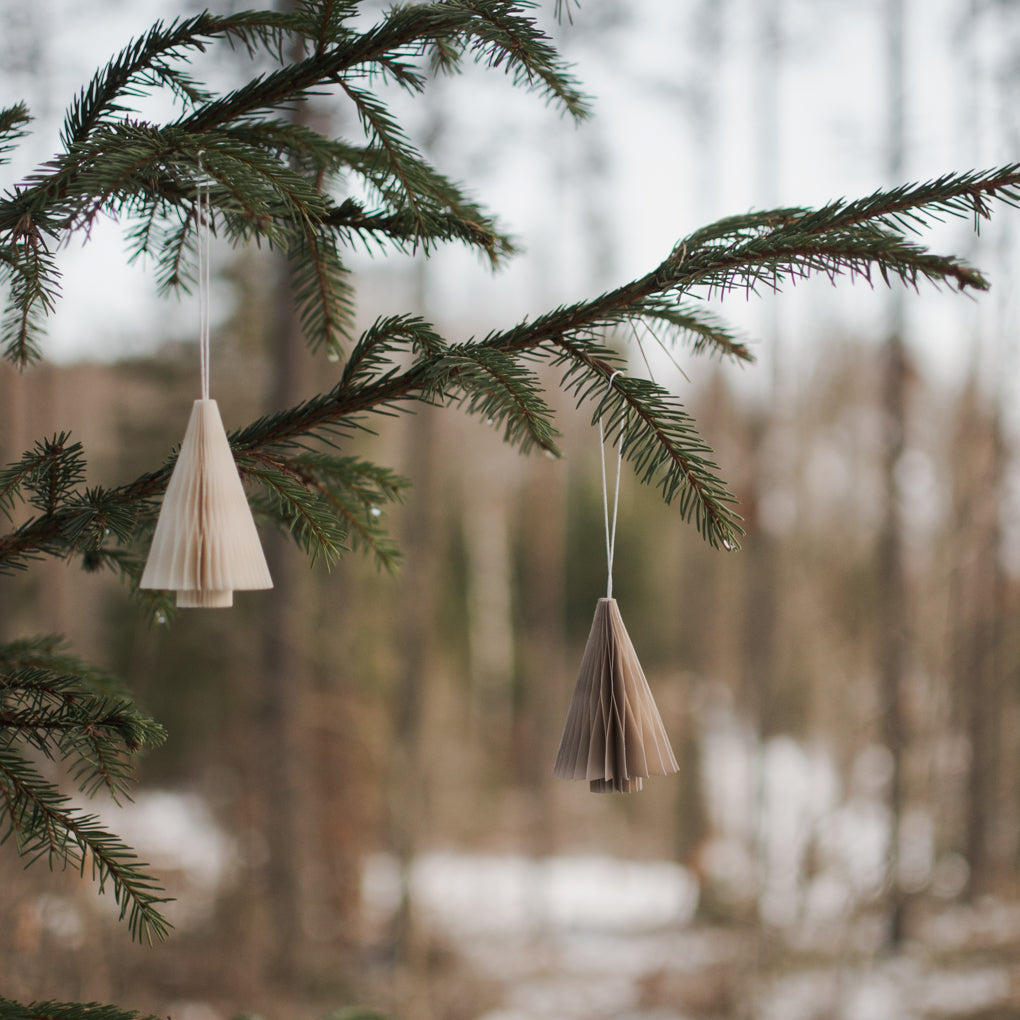 Papieranhänger Tannenbaum
