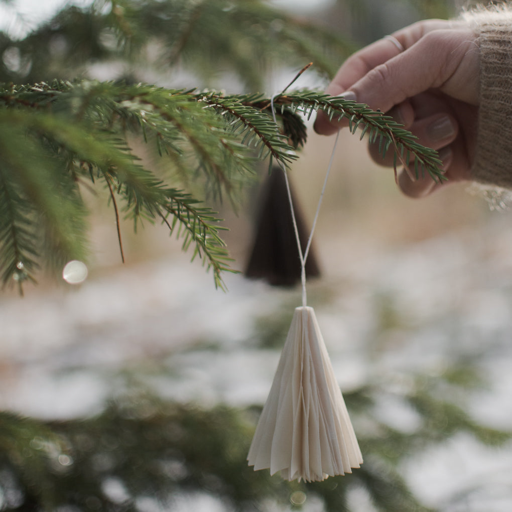 Papieranhänger Tannenbaum