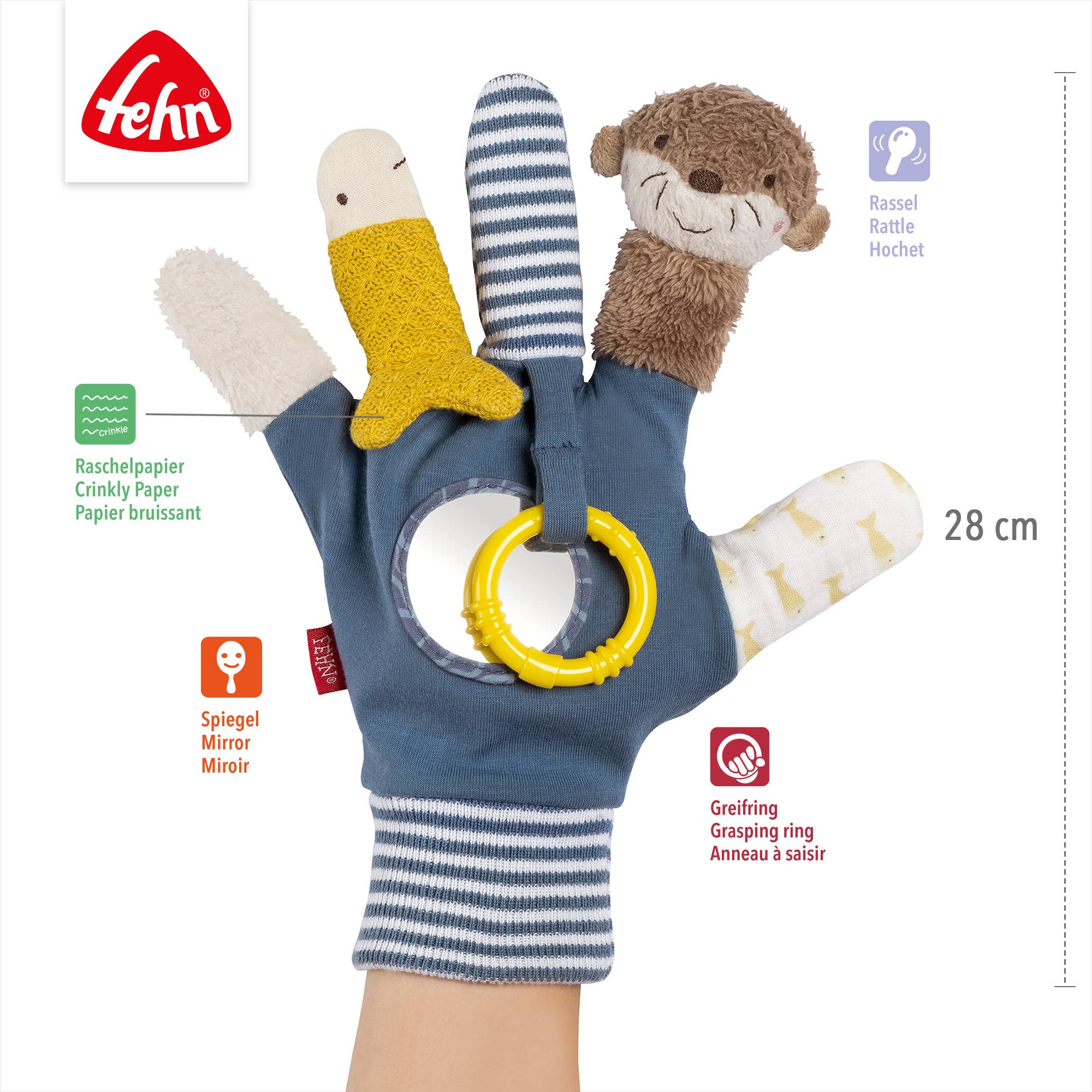 Spielhandschuh Otter - Fingerpuppen-Handschuh