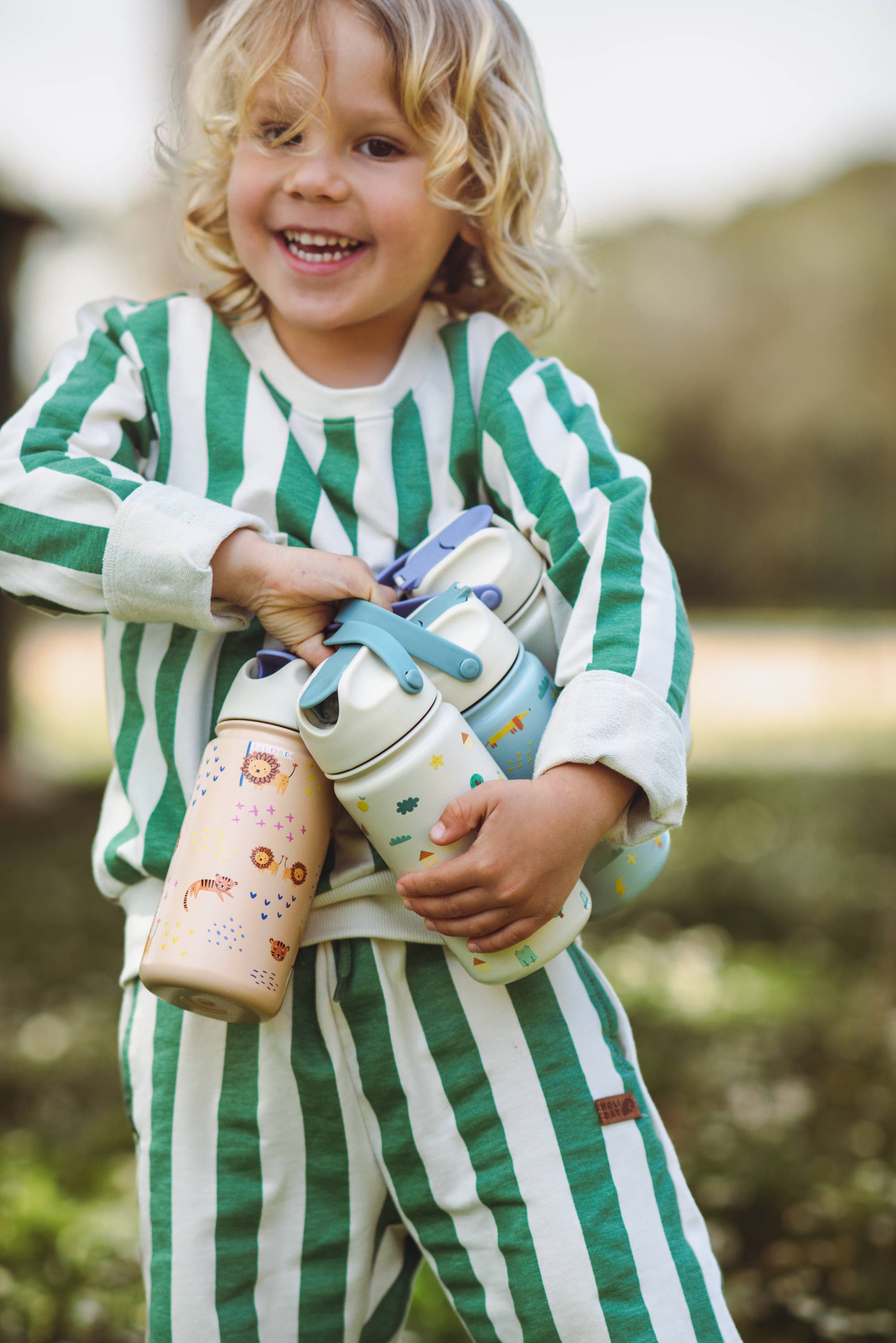 Isolierte Kinderflasche aus Edelstahl 'Wild Child'