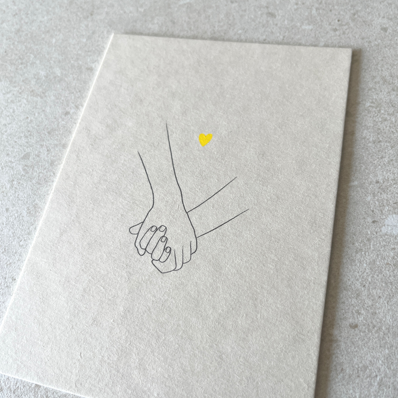 Postkarte - miteinander.