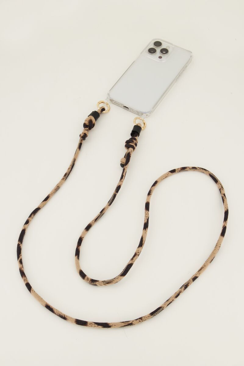 Handykette mit Leomuster