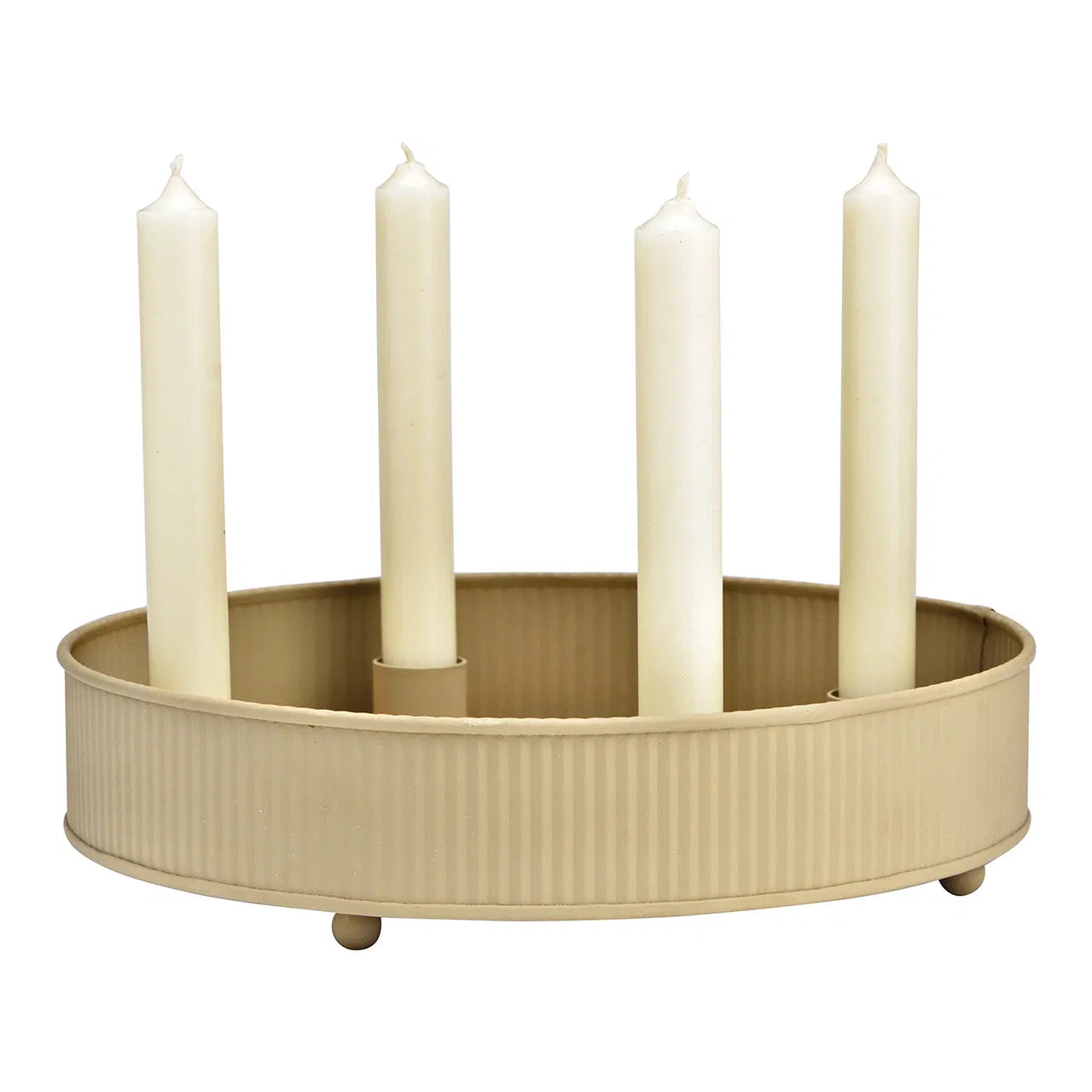 Adventskranz beige