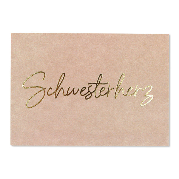 POSTKARTE  'Schwesterherz' (6769307451450)