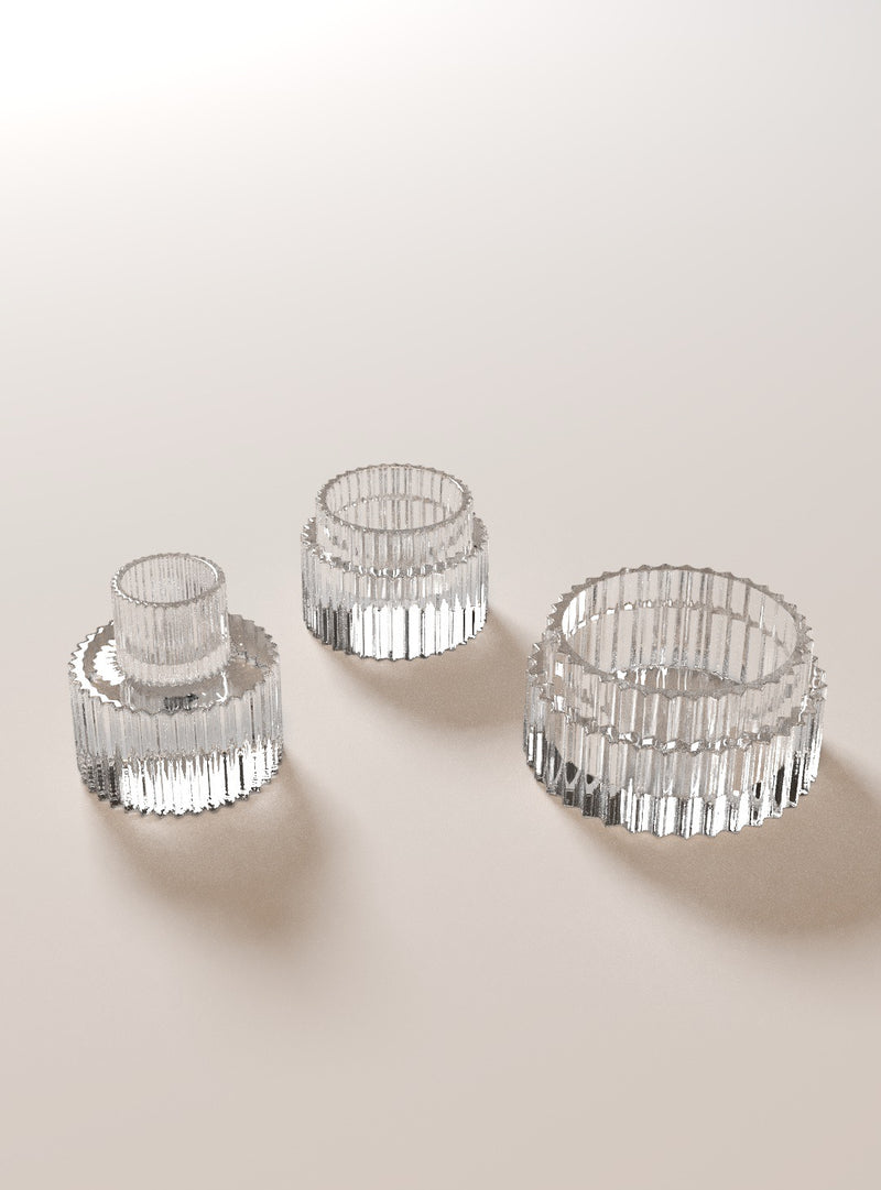 3er Set Kerzenhalter - RIDGE (8197741150472)