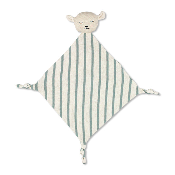 Kopie von Kuscheltuch Eisbär Streifen, denim/natur (8122520371464)
