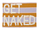 Badematte, GET NAKED, orange/lila, Oekotex Baumwolle, 55x80cm (8207904014600)
