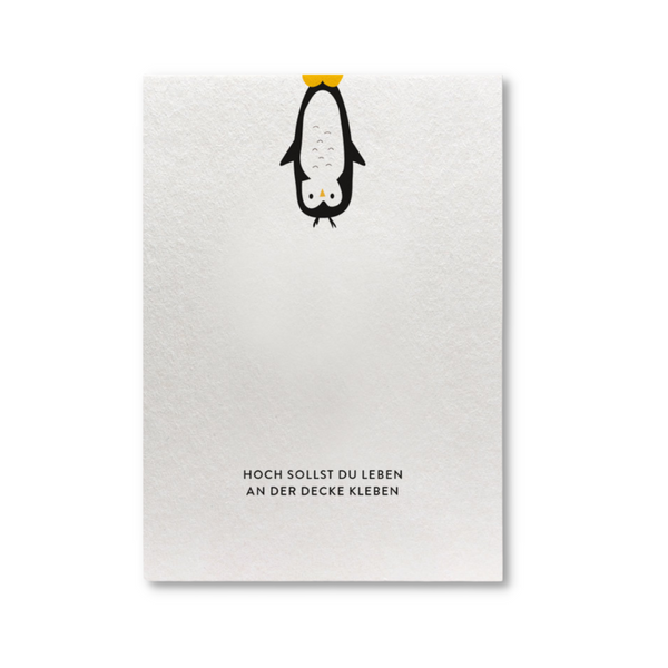 Postkarte - AN DER DECKE KLEBEN (7988963082504)