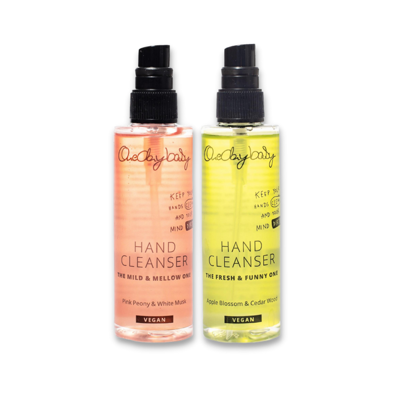 Set HAND CLEANSER - THE FRESH & FUNNY ONE + THE MILD & MELLOW ONE (6773786443834)
