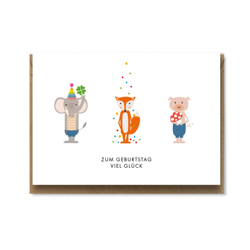 KLAPPKARTE - ZUM GEBURTSTAG VIEL GLÜCK (8130044690696)
