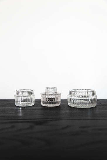 3er Set Kerzenhalter - RIDGE (8197741150472)