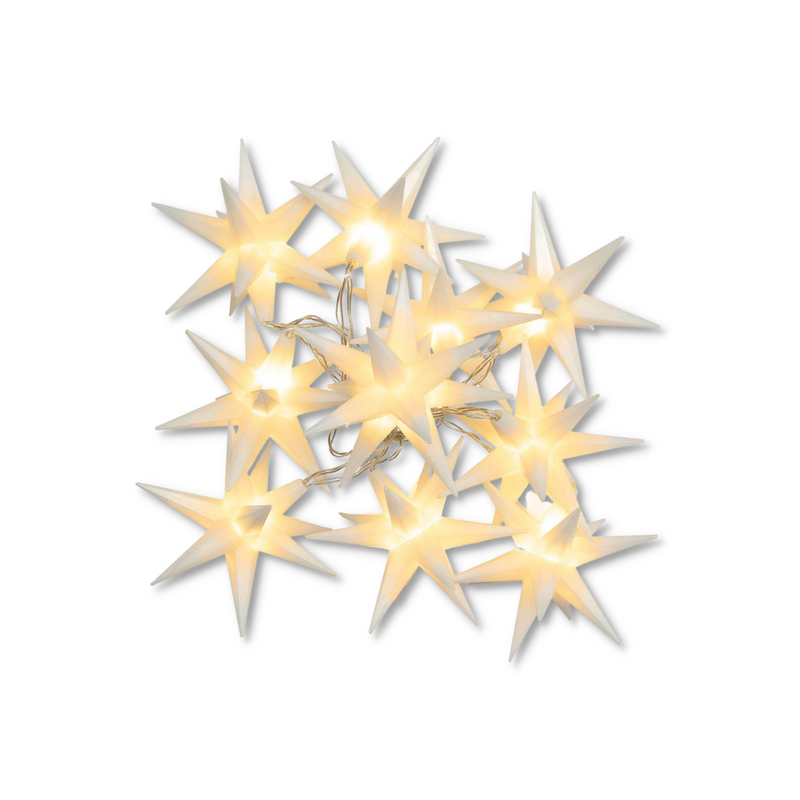 10er LED 3D Stern - Lichterkette (8002405204232)