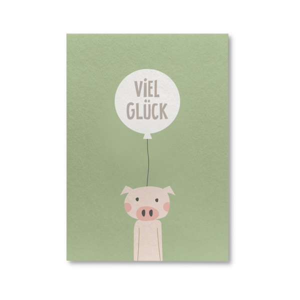 Postkarte - VIEL GLÜCK (6801977802810)