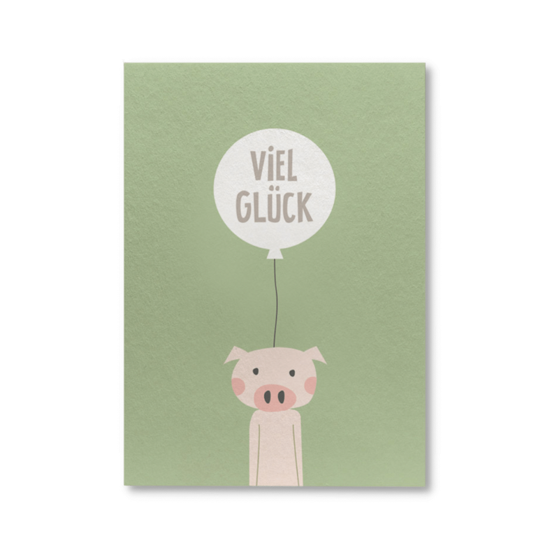 Postkarte - VIEL GLÜCK (6801977802810)